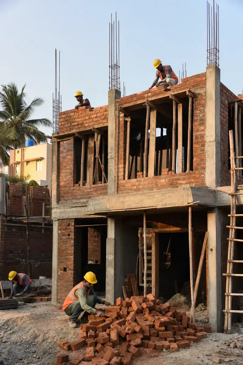Residential home under construction by SS Ventures